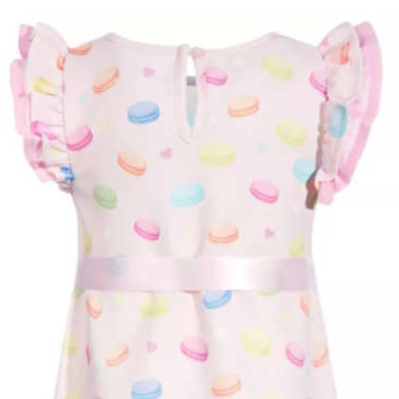 Samara Macaron Print Dress w/ Satin Ribbon, Size 12 months - Picture 16 of 16